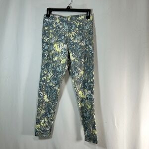 DKNY Sport Women's Active Leggings Abstract Print High Waist Pockets Size M